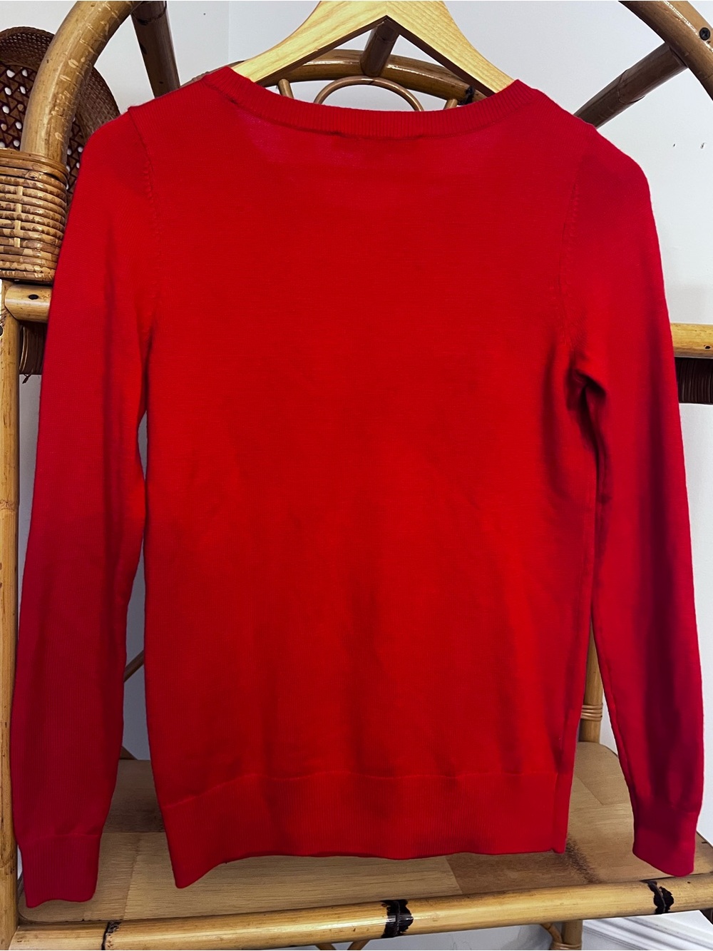 LOFT Red Penguin Holiday Graphic Animal Crewneck Sweater - Picture 4 of 6